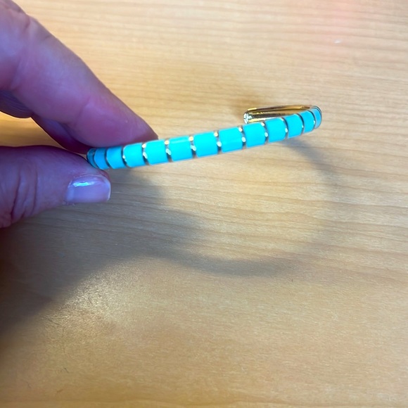 Turquoise Blue Green Enamel Cuff Bangle Bracelet *NEW* - Picture 5 of 8